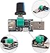 Gebildet 3pcs USB to 3pin/4pin PWM 5V USB Sleeve Fan Power Adapter Cable with USB Fan Governor Speed Control Knob ON/Off Switch