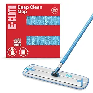 E-Cloth Deep Clean Mop  European Microfiber Damp Mop with Sturdy Telescoping Handle