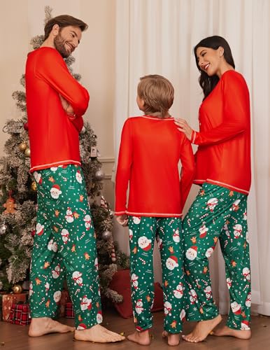 Ekouaer Men Pajamas Set Two Pieces Christmas Sets for Family Photo - image 5