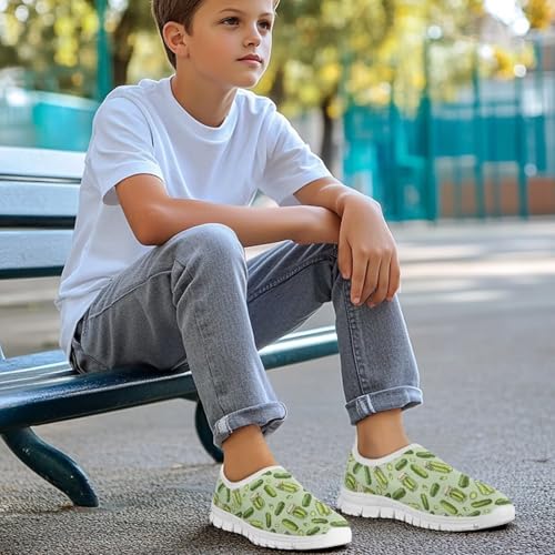 Kids Sneakers Boys Girls Canvas Sneakers Walking Shoe Breathable Mesh Slip on Loafers Halloween Shoes Lightweight3