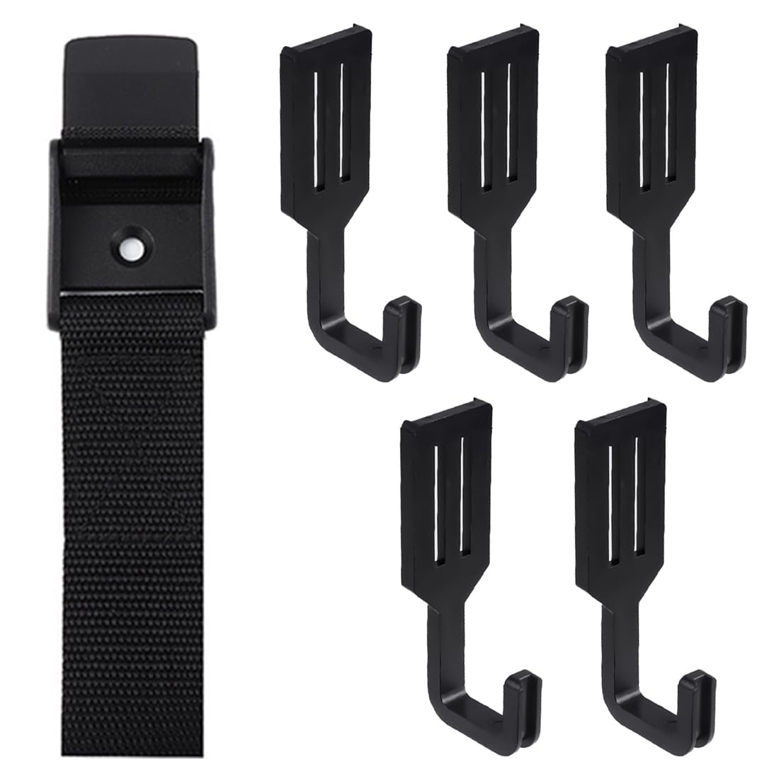 Treestand Correa con 5 Ganchos Resistentes Al Desgaste-Treestand Correa Soportes De Árboles con Multi-Gancho para Caza-Colgador De Caza, Colgador De Equipo Multipropósito