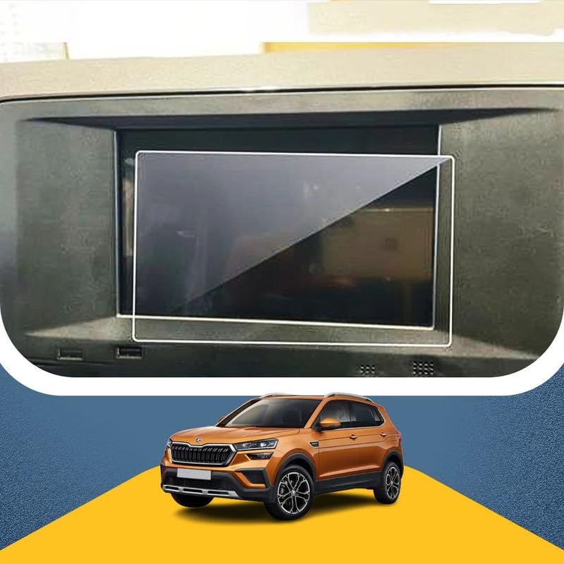 CAIDEN GUARDS SCREEN GUARD for SKODA KUSHAQ 7 Inch INFOTAINMENT SYSTEM Protector || Car TouchScreen Display Accessories [Not Tempered Glass] GLOSSY-image-49