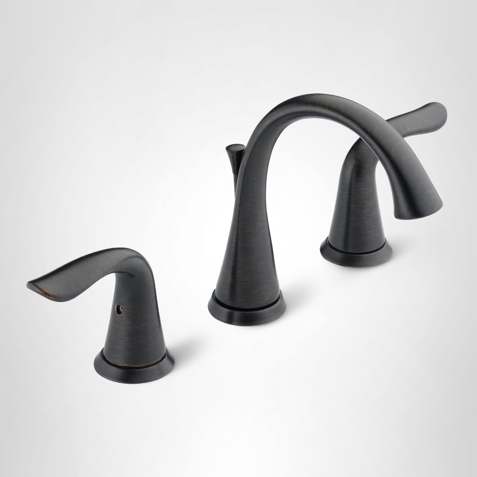 Rady♡エレガントトイレ三点セットレディーリエンダダチュラデュラスロイパ Delta Lahara Oil Rubbed Bronze Bathroom Faucet 3 Hole, 8 Inch