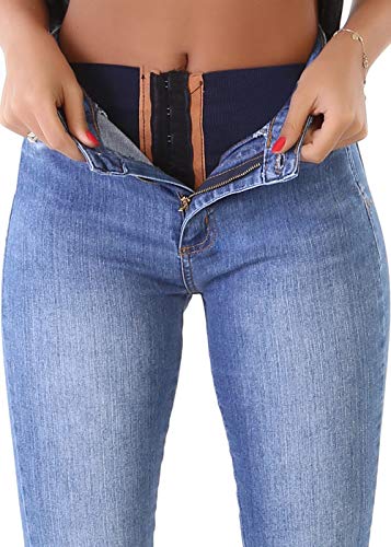 Calça Boot Cut Cinta Super Lipo, Feminino, Sawary Jeans, Indigo, 42