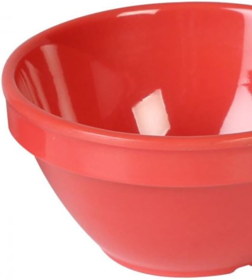 TrueCraftware- 8 oz Bouillon Cup Orange Color Melamine Set of 12- Dishwasher Safe Break-Resistant Reusable Bowls Serving Soup Bowl Broth Cups Soup Bowls Ice Cream Dipping Sauce