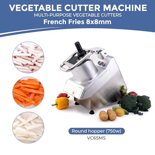 Image of TK Round Hopper Vegetable Chopper Replacement Disc - Universal Round Hopper - Fries 8mm