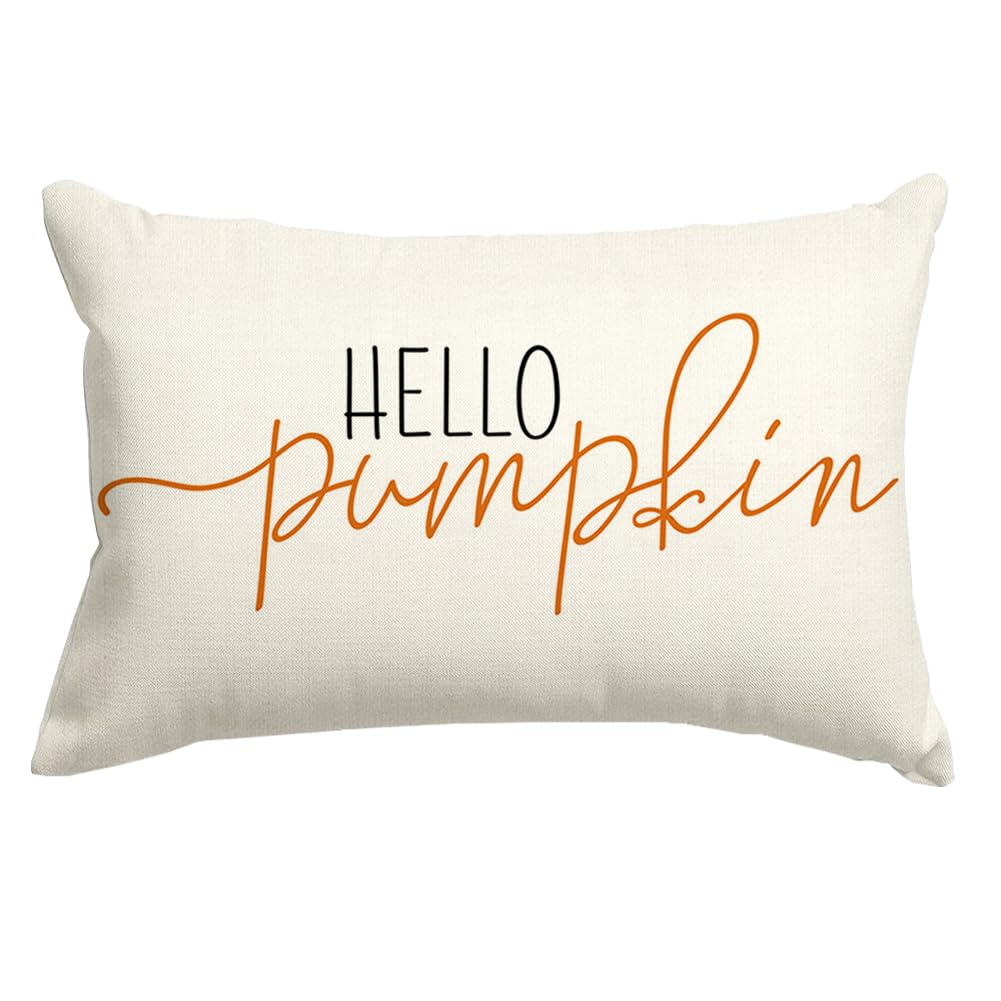 RABUSOFA Hello Pumpkin Pillow Cover