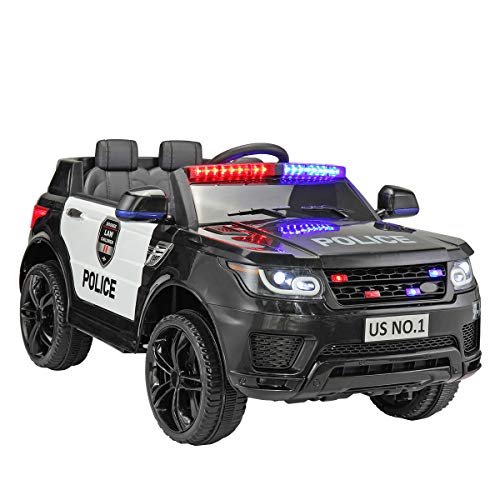 Learn More About 2-Seater Police Ride On Toy 12V Battery Power Electric Ride-on SUV 3 Speeds Siren F...