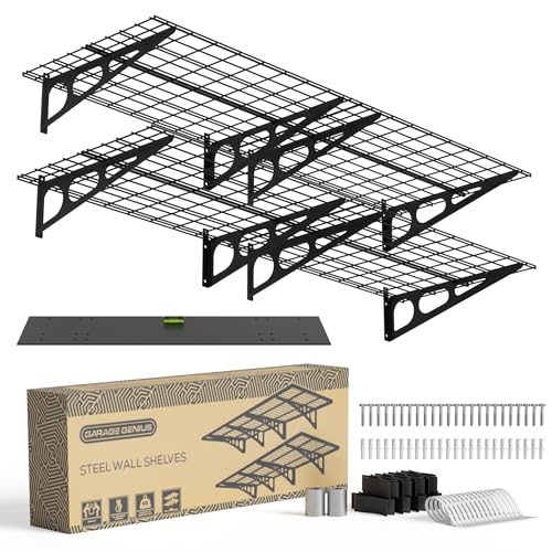 GARAGE GENIUS 2-Pack 2' x 6' Heavy Duty Metal Shelving