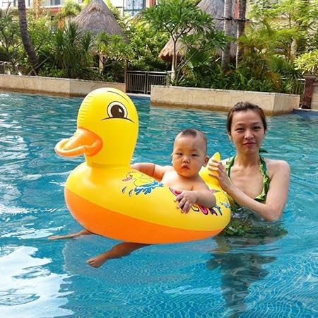 SHREE HANS CREATION Playful Duck Animal Shape Swim Pool Water Float Ring Tube Boat for Kids Inflatable Duck Shaped Swimming Pool Tub Swim Safety Ring for Baby (Duck) (B0CVX9D53G) Amazon Price History, Amazon Price Tracker