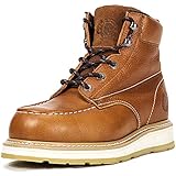 ROCKROOSTER Wedge Work Boots for Men, 6' Composite Toe Water Resistant Industrial & Construction Boots, Comfortable Anti Fatigue Poron Insole, Safety work boots (AP828)-12