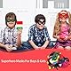 32 Stücke Superhelden-Masken,Kinder Party Masken,Superhelden Maske zum Ausmalen Kinder Papier Superheldenmaske Basteln Kreative Superhero Cosplay Filz Masken,Kindermasken Maske zum Kindergeburtstag