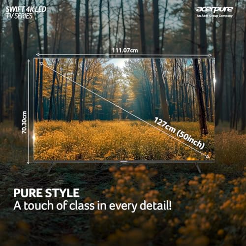Image of Acerpure 127 cm (50 inch) Swift Series UHD LED Smart Google TV AP50UG51ASFTD Model (Black)