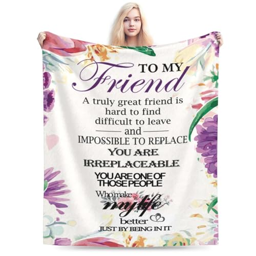 BLFGGH Friendship Gifts Blanket, Birthday Gifts for Best Friend Woman Bestie Gifts for Women 40” x...