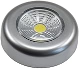 ChiliTec LED Batterieleuchte Touch Lampe mit Klebepad 4 LEDs - Push Klebeleuchte für Camper Wohnmobil Werkstatt Küche Bad Licht Weiß