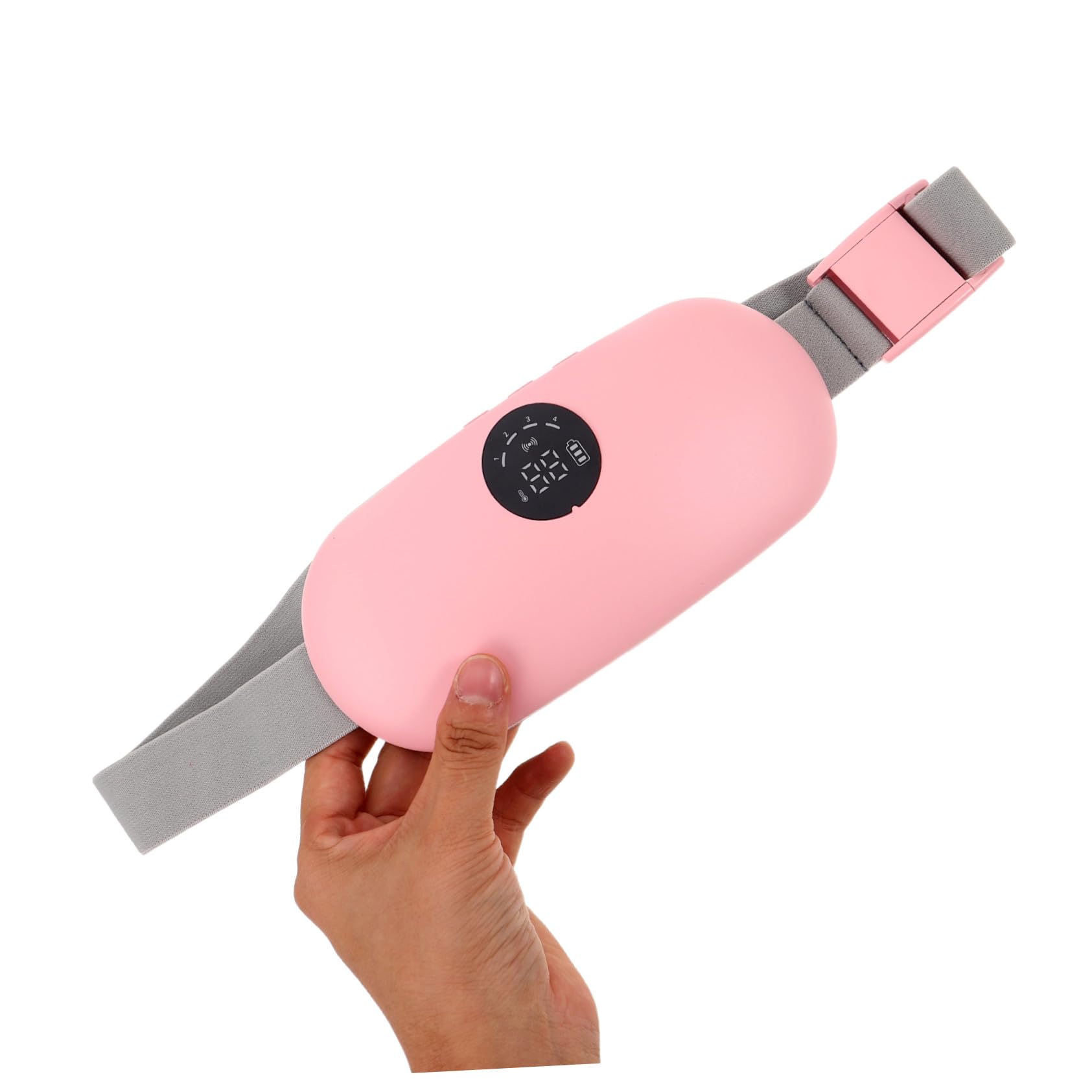 Homoyoyo Cinturón Calentador Menstrual y Almohadilla Térmica Abdominal con Masaje Vibratorio, Calentamiento Rápido, Ultradelgado y Transpirable para Alivio de Periodo Menstrual