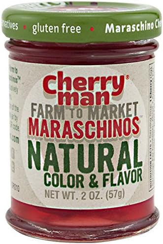 CherryMan Farm to Market All Natural Stemless Maraschino Cherries - 2 oz Sample Jar