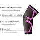 360 RELIEF Ellenbogenbandage für Herren und Damen - 1 Stück Kompression Ellbogen Stütze für Sports, Gym, Tennisarm - Ellenbogenschoner Geeignet für Rechts/Links Arm mit Wäschenetz
