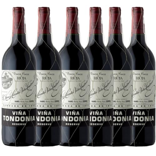 Viña Tondonia Tinto Reserva 2011 - Vino Tinto Reserva -Combinar con Setas, Quesos blandos, Carnes Rojas, Caza, Aperitivo, Carnes blancas, Embutidos - Pack 6 Botellas 750ml