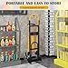 Heavy Duty 3-in-1 Aluminum Convertible Hand Truck Dolly Cart, 800 lbs Capacity, Folding & Adjustable Frame with Rubber Wheels, Ergonomic Handle - for Warehouse, Supermarket, Garden (Industrial Use)