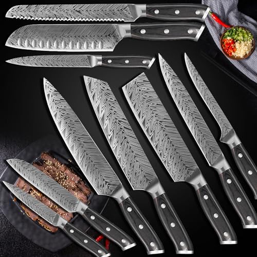 Set Cuchillos Cocina 10 Piezas Acero Inox Base miniatura 6