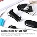 Ferraycle 1 Pcs Garage Door Opener Clip Universal Car Garage Remote Visor Clip Compatible with Liftmaster, Sears and Chamberlain, Adjustable Gate Clicker Holder for Different Size Remotes 1.7-2.8 Inch