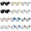G Black Colorful Blue Gold Rose Silver (Studs)