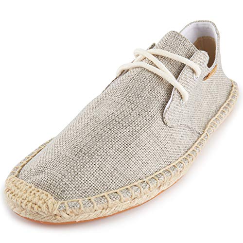 Alexis Leroy, Cómodo Color sólido Alpargatas con Cordones para Hombre Albaricoque 43 EU Cover