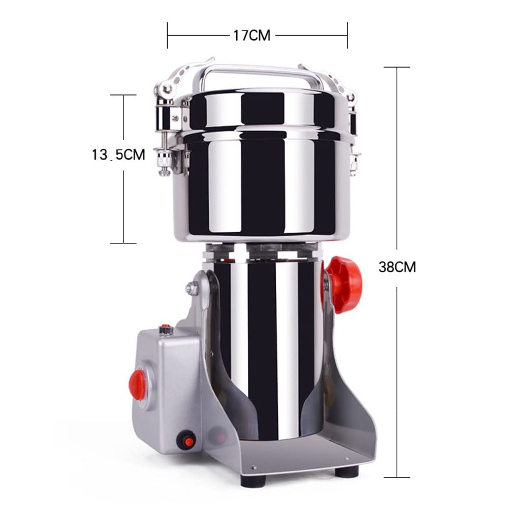 500 G Molino De Molinillo De Grano Eléctrico Molinillo De Hierbas De Especias Acero Inoxidable Pulverizador De Cereal Molinillo De Molino De Grano Para La Nuez De Frijoles Azúcar, Pimienta Especias