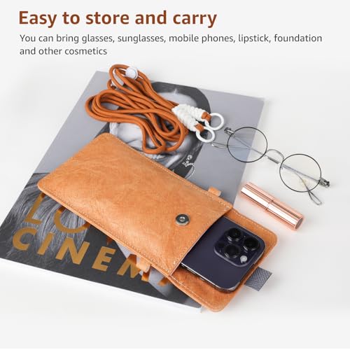 Image of MINI Corss-bady Eyeglasses Bag - Fashion Storage for Sunglasses, Eyewear,Compatible with Phone, Makeup