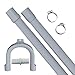 Manguera de desagüe extendida de 2 m, manguera de desagüe retráctil, que se puede utilizar para el kit de extensión de la manguera de desagüe de la lavadora / secadora / lavavajillas.