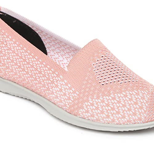 Image of Marc Loire Women's Athleisure Knitted Active Wear Slip-On Ballet Loafer Shoes for Daily Walking