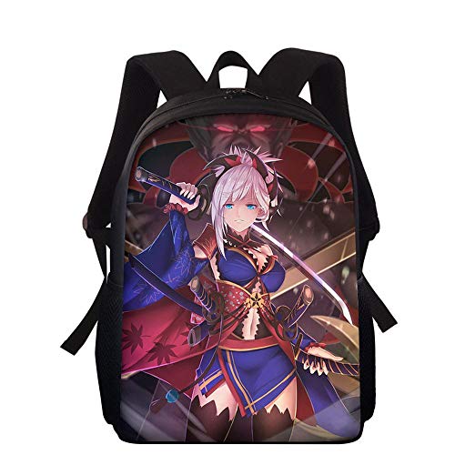 QWEIAS Mochila Escolar para niños y niñas Tate Anime  de Lona Unisex Linda
