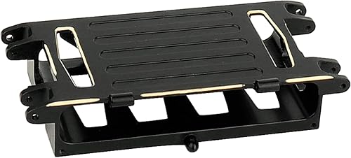 Soporte de soporte de placa de montaje de bandeja de batería de latón negro para AXIAL 1/24 AX24 XC-1 RC Crawler piezas de actualización de metal