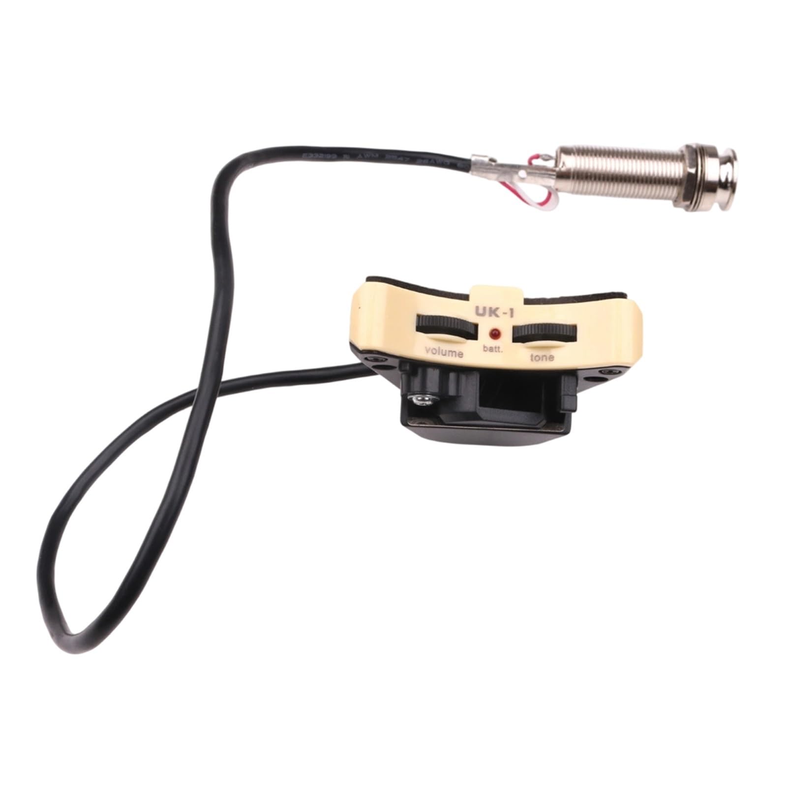 Pickup Per Buca Sonora Dell'ukulele Con Controllo Del Volume E Del Tono Con Piezo Sottile In Argento Parti Per Ukulele Accessori Per Strumenti Musicali