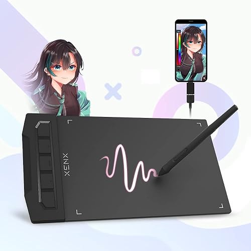 Miniatura 1 de XENX X1-640 Tableta de dibujo gráfico ultrafina de 6 x 4 pulgadas con 8192 niveles de presión sin batería para arte digital, diseño, aprendizaje