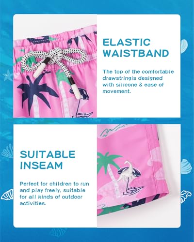 Image of SURF CUZ Boys Swim Trunks Toddler Swim Shorts UPF 50+ Bathing Suit for Boy Swimsuit Quick Dry Mesh Beach Boardshorts Swimwear