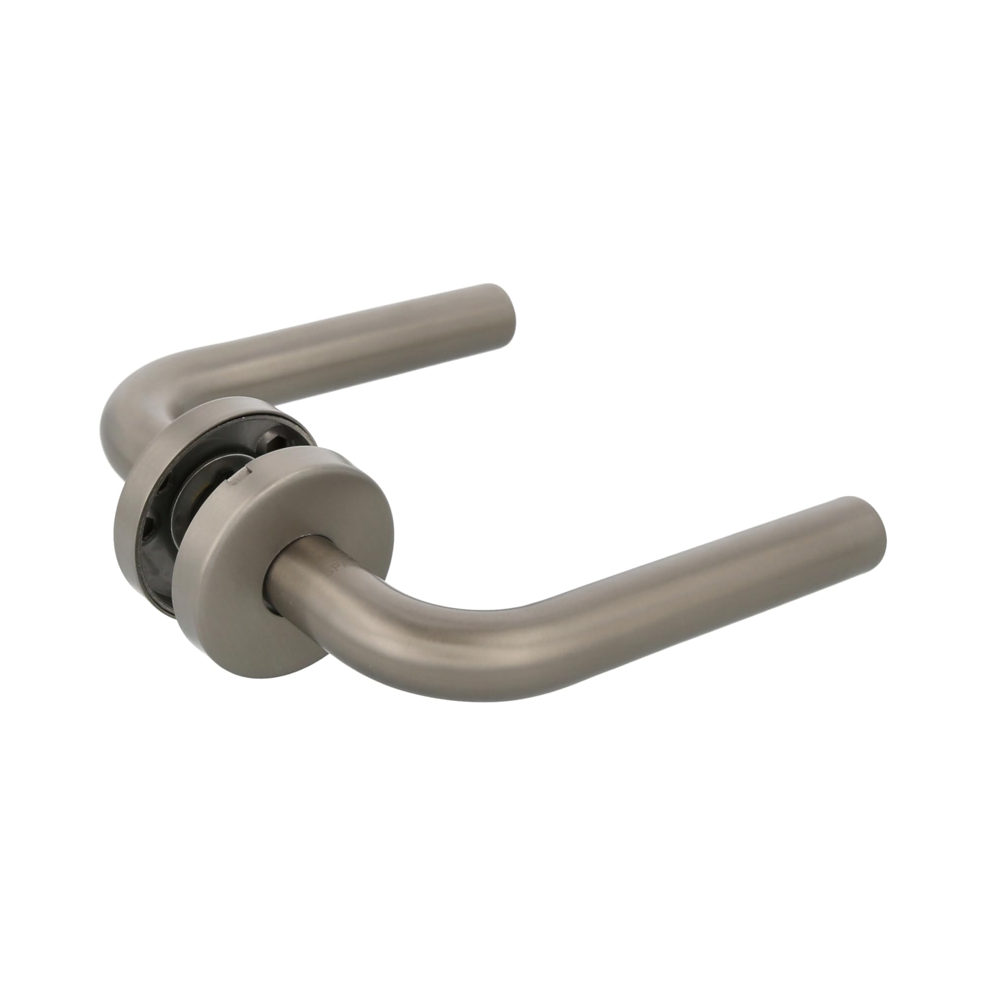 Amig - Zestaw uchwytów z rozetą, antybakteryjne wykończenie, Ø52 mm, elegancki i prosty design, idealny do domu lub biura, stal nierdzewna 18/8, kwadrat 8 mm, matowy