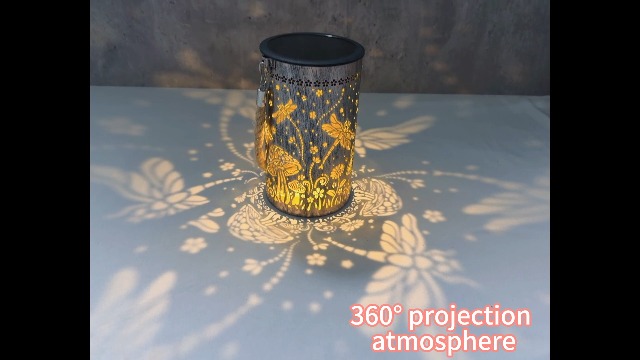 Image of Toodour Solar Lantern Outdoor, Garden Gifts for Mom Grandma Women Hanging Solar Outdoor Lights Waterproof, Hollow Out Retro Metal Dragonfly Lights for Patio, Balcony, Walkway, Yard Decorations