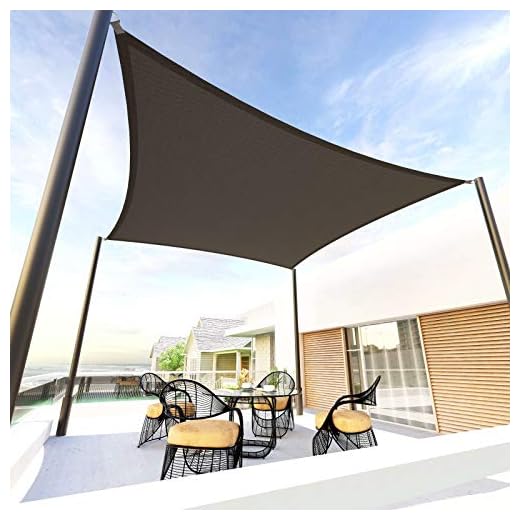 Tronssien Rectangle 10'x13' Sun Shade Sail,95% UV Blockage Canopy Awning for Outdoor Patio and Garden, Yard Activities