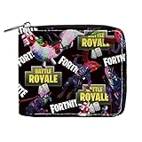 [witusu] フォートナイト 財布 二つ折り 大容量 PUレザー 小銭入れ ファスナー付き 多機能 日常使い さいふ 男女兼用 子供用 カード収納 誕生日 プレゼント