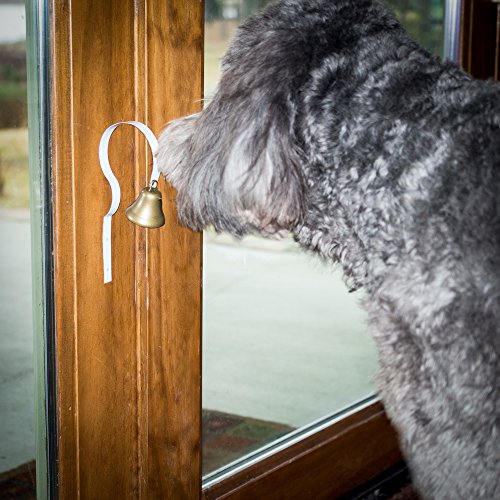 GoGo Bell Dog Doorbell for Housebreaking/Housetraining Door Bell/Potty Training Your Poochie to Let You Know When they Need to Tinkle (White, Qty 1) - Image 2