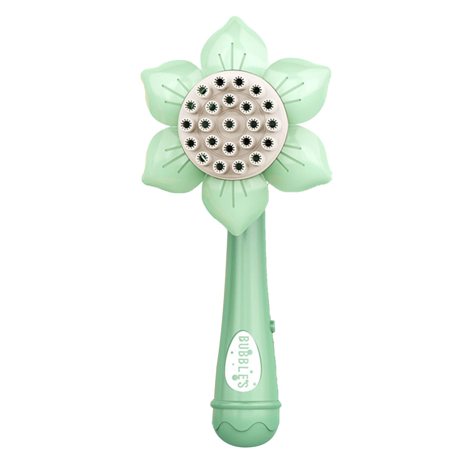 Automatische Seifenblasenmaschine für Kinder, Sonnenblumenform, sicheres Material, mit Blasegebläse, Hersteller, hergestellt aus kindersicherem Material (grün)