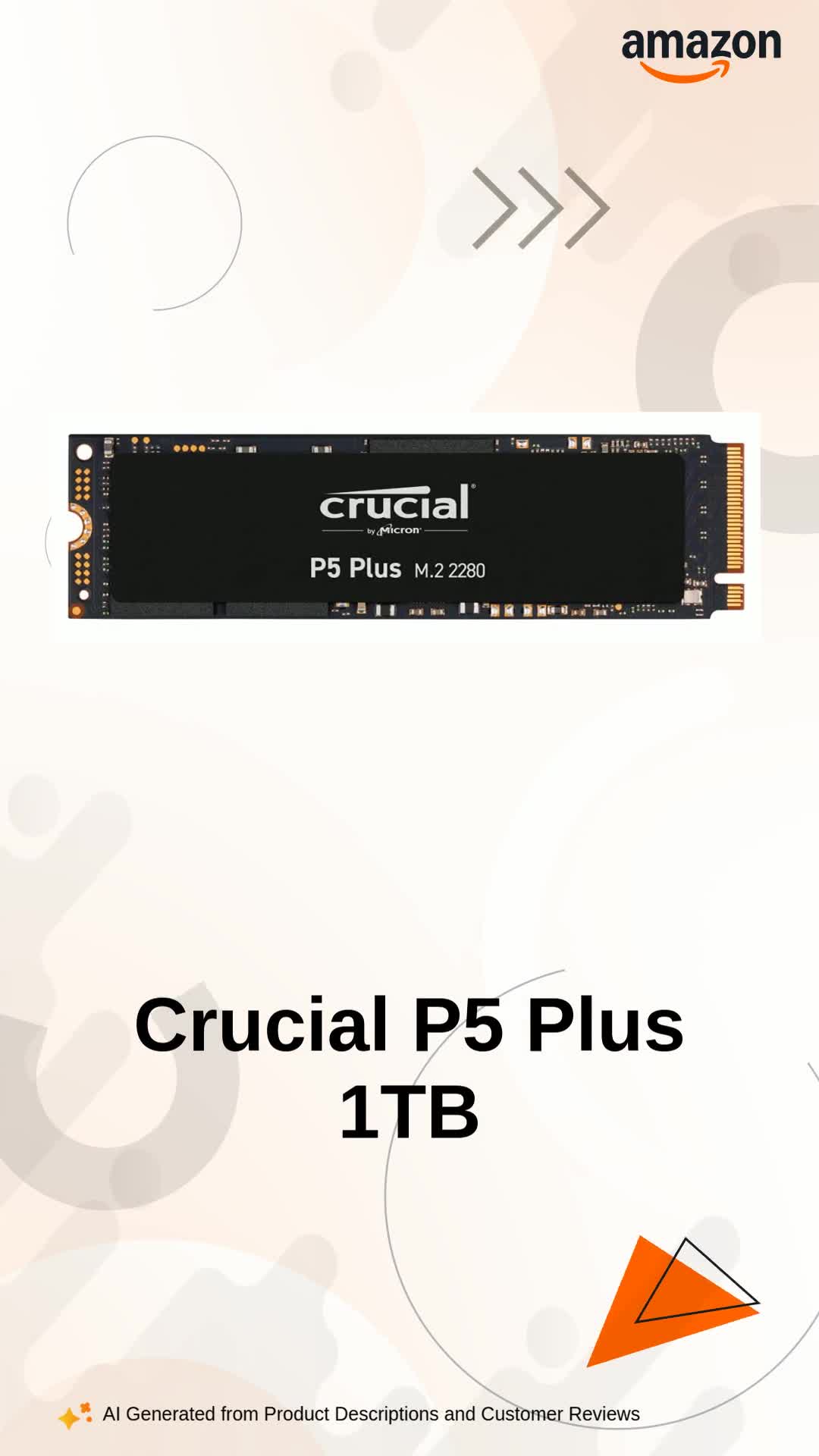 Crucial P5 Plus 1TB PCIe 4.0 3D NAND NVMe M.2 SSD
