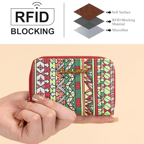 Image of Montana West Small Wallets Compact Women's Card Holder Zipper Around Soft Gift Card Holders for Women