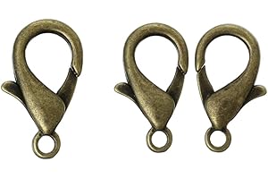 50Pcs Trigger Lobster Claw Clasp Antique Brass