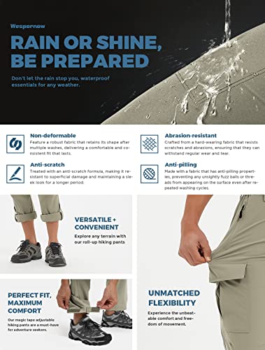 Wespornow Men's-Hiking-Cargo-Pants Lightweight-Quick-Dry-Waterproof-Fishing-Pants For Tactical Outdoor Hunting Camping (Green, 40) #TOP4