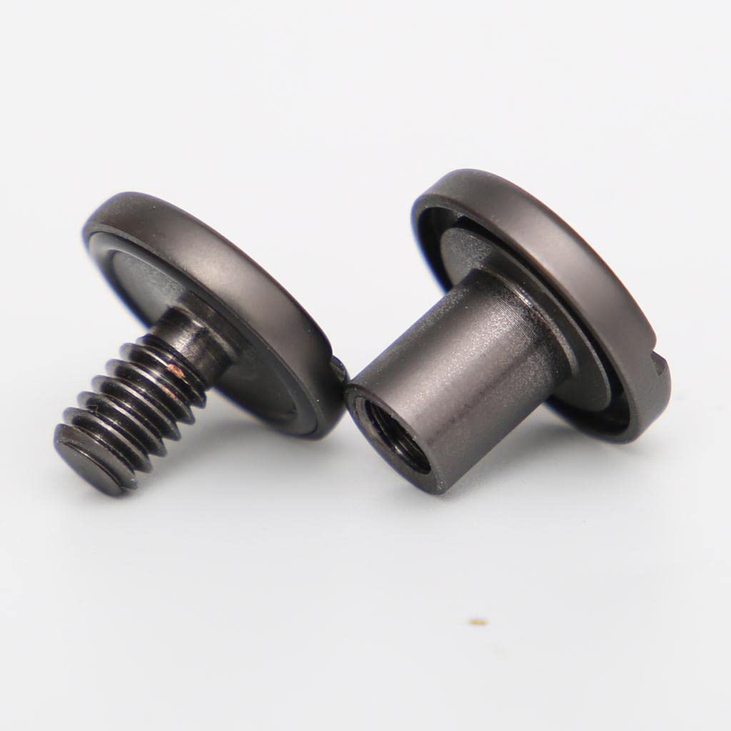 jojomis 6X BCD Bolts Assembly Screws for Back Plate/Wing Scuba Diving - Stainless Steel M8x10mm Black