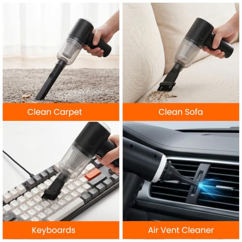 Image of DDN R Car Vacuum Cleaner 3 in 1 with 3 Attachments & Blower car Vaccine Cleaner Vacuum Cleaner for car use