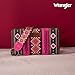 Wrangler Wallet Purse for Women Western Aztec Clutch Wristlet Wallet with Credit Card Holder LG-WG2203-W006HPK